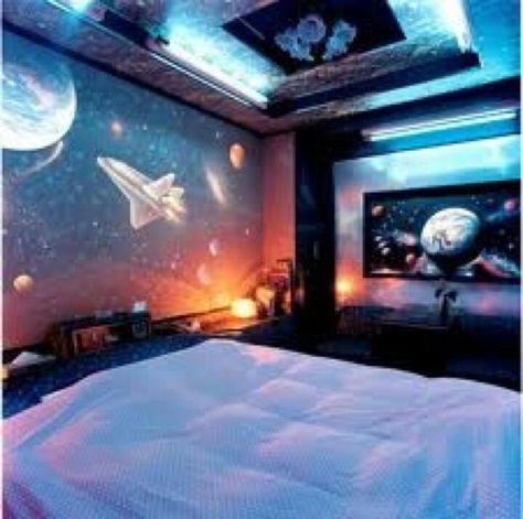 Outer Space Bedroom, Space Themed Bedroom, Space Themed Room, Boys Room Design, Cool Kids Bedrooms, Boy Bedroom Design, Themed Bedroom, Space Room, Boys Bedding