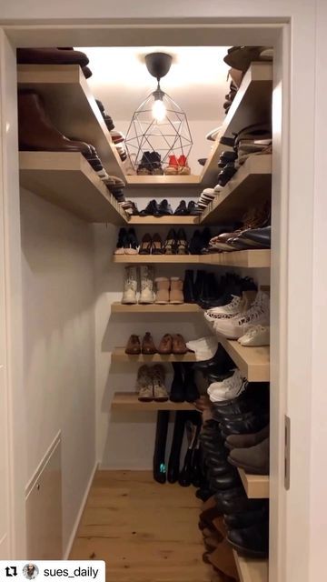 Narrow Shoe Closet, Floating Corner Shoe Shelves, Floating Shoe Box Shelves, Floating Wall Shelves Shoes, Small Shoe Closet, Floating Shelf Shors, Pull Out Shoe Shelf Ikea, Expand Closet, Wooden Shoe Rack Designs