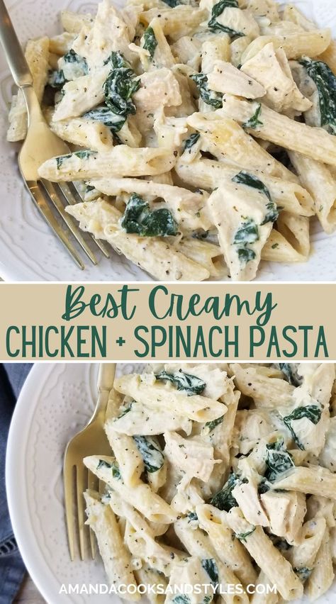 Dinner Ideas With Spinach, Chicken And Ricotta Recipes, Chicken Spinach Pasta Recipes, Chicken Alfredo Pasta With Spinach, Pasta Recipes With Spinach, Chicken Ricotta Recipes, Turkey Spinach Pasta, Chicken Spinach Alfredo Pasta, Chicken Spinach Ricotta