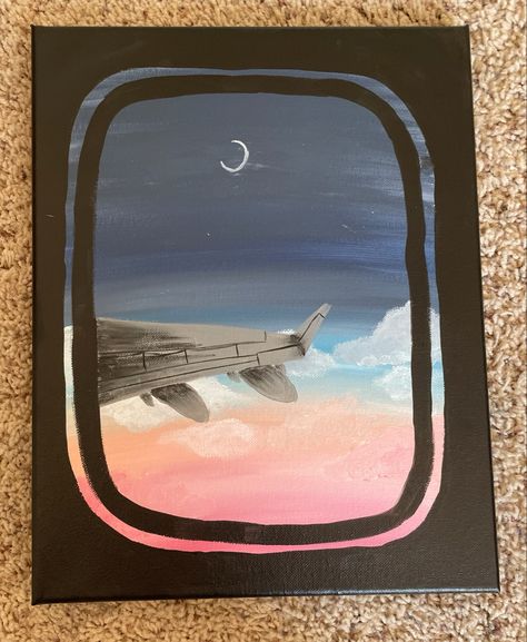 Aeroplane Window View, Window View Painting, Aeroplane Window, View Painting, Airplane Window, Window View, Book Art Drawings, Window Seat, Glass Painting