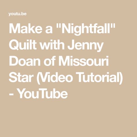 Jenny Doan Tutorials, Quilt Tutorial Video, Missouri Quilt Tutorials, Missouri Star Quilt Company Tutorials, Missouri Star Quilt Tutorials, Layer Cake Quilt Patterns, Star Video, Missouri Quilt, One Block Wonder