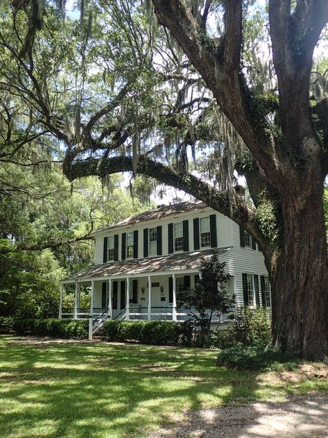 The Bacon-Fraser House in Hinesville, Georgia #georgia #exploregeorgia #usa Hinesville Georgia, Farmhouse Victorian, Stone Mountain Park, South Usa, Georgia History, Southern Architecture, Visit Georgia, Georgia Vacation, Columbus Georgia