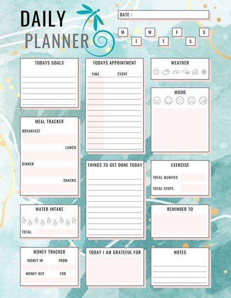 Daily to Do List, Single Day, Daily Planner, Downloadable, Printable Organizer, Activity Tracker - Etsy UK in 2024 | Daily planner, Organization printables, Best daily planner Printable Organizer, Best Daily Planner, Cute Daily Planner, Daily Planner Printables Free, Achievable Goals, Daily To Do List, Journal Inspiration Writing, Creating A Bullet Journal, Daily Organization