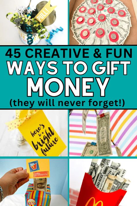 High School Graduation Gift Ideas Diy, Diy Money Gift Ideas, Gifting Money Ideas, Money Gift Ideas Christmas, Graduation Gift Ideas Diy, Unique Money Gift Ideas, Money Gift Ideas Birthday, Fun Money Gift Ideas, Unexpectedly Domestic