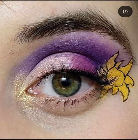 Rapunzel Makeup Look Tangled, Rapunzel Makeup Look, Rapunzel Makeup, Rapunzel Sun, Tangled Wedding, Princess Vibes, Halloween Princess, Work Makeup, Birthday Makeup