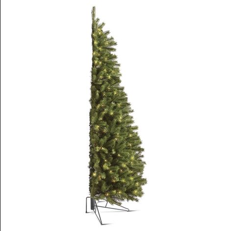 Flat Back Christmas Tree, Slim Xmas Tree, Half Christmas Tree, Half Christmas, Flat Christmas Tree, Slim Christmas Tree, Wall Christmas Tree, Hammacher Schlemmer, Cool Christmas Trees