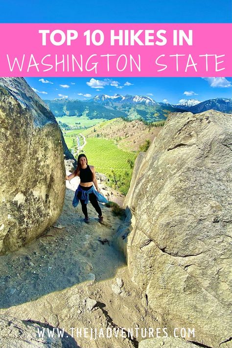 Beautiful hikes to check out in Washington State! #washingtonhikes #hikingwashington #washington #trails #hiking #pnw #washingtonstate #beautifulhikes Washington State Hikes, Central Washington, Usa Destinations, Washington Hikes, Travel Bucket List Usa, Visit Usa, Beautiful Hikes, Hiking Guide, Olympic Peninsula