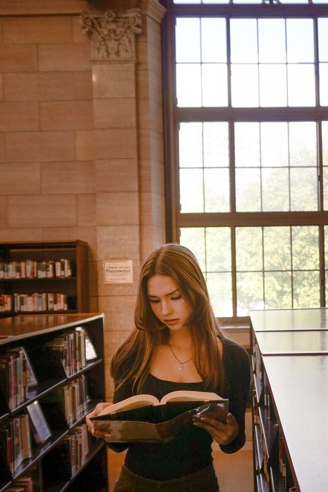 Emma Clark - Gothic Academia Senior Photos Senior Pictures Dark Academia, Dark Academia Photo Shoot, Library Senior Photos, Academia Photoshoot, Dark Academia Photoshoot, Academia Photography, Library Pics, Dark Academia Photo, Cool Senior Pictures