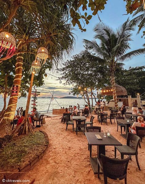 7 Best Beachside Bars in Ao Nang, Krabi - CK Travels Taboga Island, Sky Garden London, Krabi Beach, Krabi Island, Things To Do In Panama, Krabi Town, Ao Nang Beach, Soda Bar, Thailand Honeymoon