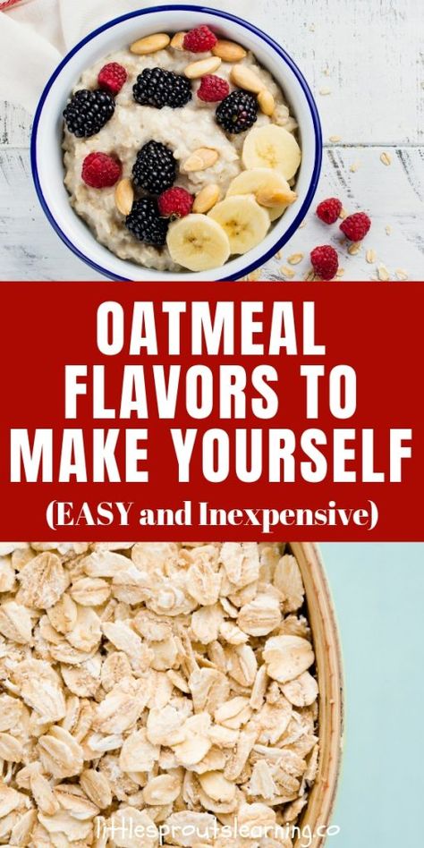 Cherry Limeade Recipe, Oatmeal Flavors, Healthy Oatmeal Recipes, Homemade Oatmeal, Cinnamon Oatmeal, Blueberry Oatmeal, Breakfast Choices, Healthy Oatmeal, Banana Oatmeal