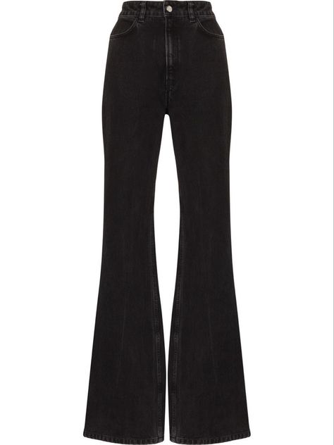 Black Bell Bottom Jeans, Bootcut Black Jeans, Bootcut Jeans Black, Black Bell Bottoms, Black Flared Jeans, Pants Bootcut, Flare Jeans Outfit, Black Flare Jeans, Black Bootcut Jeans