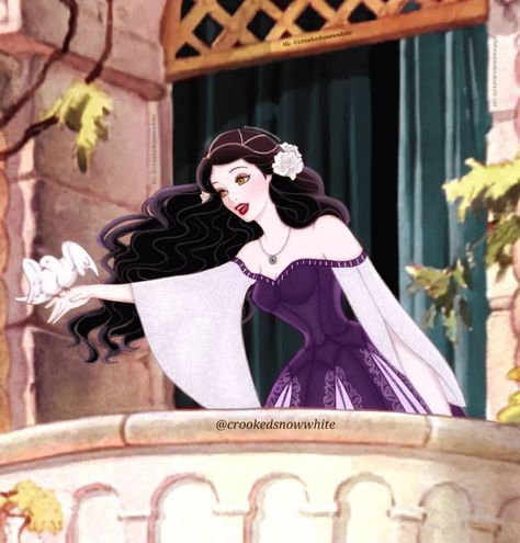 Disney Princess Oc Art, Old Dress Design, The Little Crooked Tale, Queen Snow White, Snow White Art, 19 Days Anime, Magical Characters, Old Dress, Disney Princess Aurora