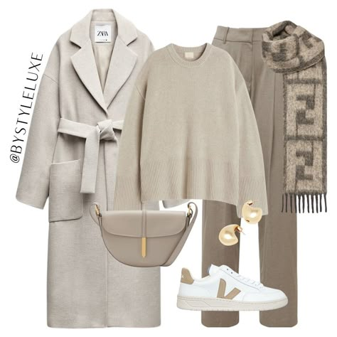 By Styleluxe | Styling this new in wrap coat in a neutral everyday outfit. Still obsessed with this scarf! Give this post a LIKE if you would wear this… | Instagram Shop The Outfit, Coat Outfit, January 23, Wrap Coat, Everyday Outfit, Winter Style, Affiliate Links, Zara, Outfit Ideas