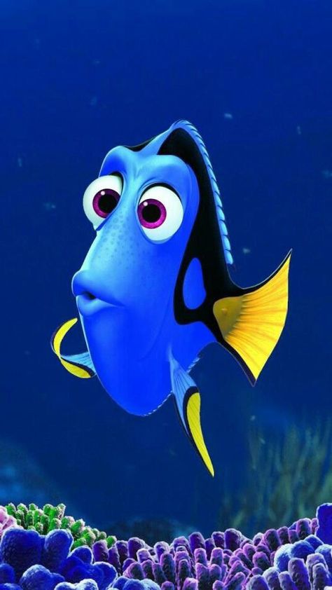 Dory Aesthetic, Nemo Fish Cartoon, Blue Characters Cartoon, Dory From Finding Nemo, Dory Tattoo, Finding Nemo Characters, Nemo Fish, Blue Cartoon Character, Dory Fish