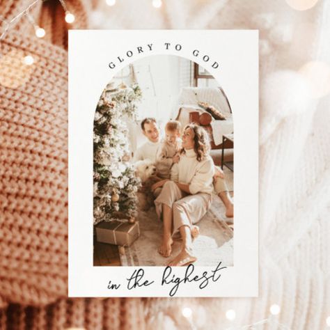 $2.92 | Photo Christmas Cards, Glory to God Religious Card #photo holiday card, arch christmas card, boho family christmas card, modern holiday cards, photo christmas card, christian christmas cards, boho christmas cards, photo christmas cards, christmas cards, glory to god Newlywed Christmas Card, Boho Christmas Card, Minimalist Christmas Card, Modern Holiday Photo Cards, Arch Photo, Christmas Photo Card Template, Modern Christmas Cards, Printable Holiday Card, Holiday Card Template