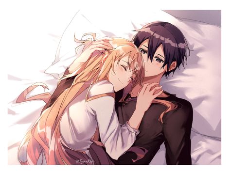 Asuna And Kirito Fanart, Kiritimati And Asuna, Asuna X Kirito Fanart, Asuna And Kirito, Kirito X Asuna, Sao Kirito And Asuna, Kirito And Asuna, Asuna Sao, Asuna Yuuki