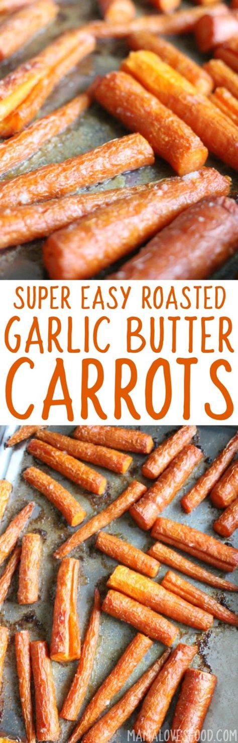 whole family loved it! - Easy Oven Roasted Garlic Butter Carrots Recipe - How to Bake Carrots in the Oven Garlic Butter Carrots, Fruit Appetizers Easy, Oven Roasted Garlic, Roasted Garlic Butter, Roasting Garlic In Oven, Butter Carrots, Fruit Appetizers, Carrots Recipe, Baked Carrots