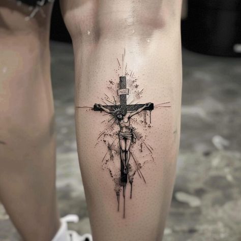 15 Tattoo Designs with Jesus for Christian Women - Jesus Tatoos Ideas, Biblical Art Tattoo, Jesus Cross Tattoo Design, Tattoo Ideas Jesus, Jesus Back Tattoo, Lion And Jesus Tattoo Design, Jesus Cross Tattoo, Jesus 3d Tattoo, Christian Tattoos For Women