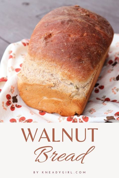 Yeast Bread Rolls, Walnut Bread Recipe, Bread Making Machine, Chicken Salad Sandwiches, Homemade Baked Bread, Bread Dishes, Holistic Recipes, Walnut Bread, Spread Recipes