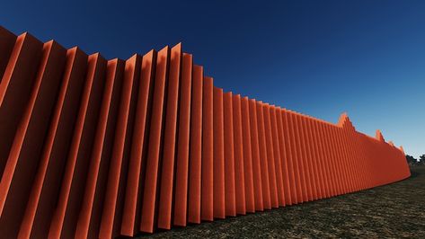 Sound Barrier Wall, Acoustic Barrier, Noise Barrier, Sound Wall, Cities Skylines, Sound Barrier, Housing Development, Corten Steel, Hospitality Design