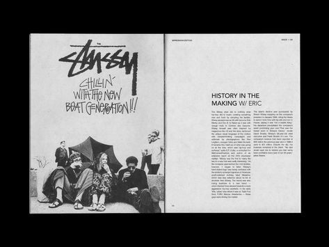 Andres Santana on Behance Stussy Magazine, Printed Portfolio Layout, Fashion Magazine Cover Design, Layout Editoriale, 잡지 레이아웃, Blog Art, Magazine Layout Design, Typography Graphic, Brand Guide