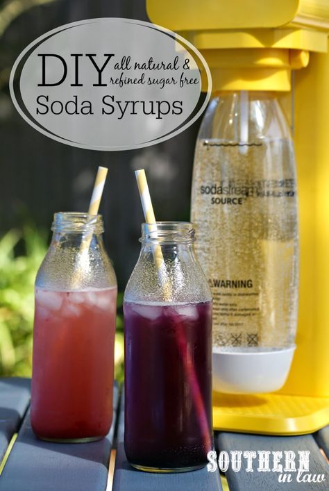 Homemade Soda Syrup, Sodastream Syrup, Soda Stream Recipes, Natural Soda, Healthy Soda, Soda Syrup, Homemade Soda, Italian Soda, Homemade Syrup