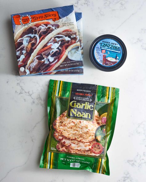 Trader Joe's Quick and Easy Gyro Wraps Recipe | Kitchn Trader Joes Gyros Recipe, Trader Joes Meals, Trader Joes Meal Planning, Dinner Quick And Easy, Gyro Wrap, Trader Joes Food, Gyro Recipe, Dinner Quick, Trader Joes Recipes