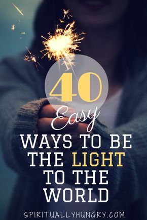 As Christians, we are called to be the light, but how? Join as we discuss Jesus' calling to be the light of the world, and discover 40 easy ways to get started! God Encouragement, Be The Light, Quotes God, Light Of The World, Ideas Quotes, Bible Lessons, Christian Inspiration, Faith In God, Christian Life