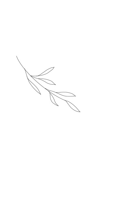 Vine Tattoos Minimal, One Line Vine Tattoo, 3 Leaf Tattoo, Tiny Branch Tattoo, Vine Tattoos Simple, Simple Greenery Tattoo, Simple Olive Branch Drawing, Earthy Fine Line Tattoo, Fine Line Branch Tattoo