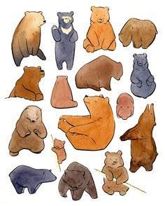 강아지 그림, Bear Illustration, My Animal, Ink Drawings, Bear Art, Animal Sketches, Watercolor Drawing, Cute Animal Drawings, Black Bear