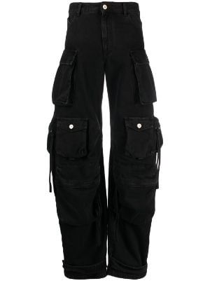 Women's Designer Trousers 2018 - Farfetch Ddlc Outfits, Oversized Black Jeans, Cargo Neri, Black Jeans Outfit Aesthetic, Womens Black Cargo Pants, Black Baggy Pants, Emo Jeans, Black Cargo Jeans, Black Cargos