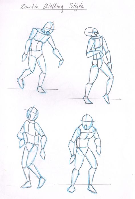 Zombie Base Drawing, Zombie Stance Reference, Zombie Pose Reference Drawing, Zombie Base, How To Draw Zombies, Zombie Poses Drawing, Zombie Pose Reference, Zombie Drawing Reference, Zombie Drawing Sketch