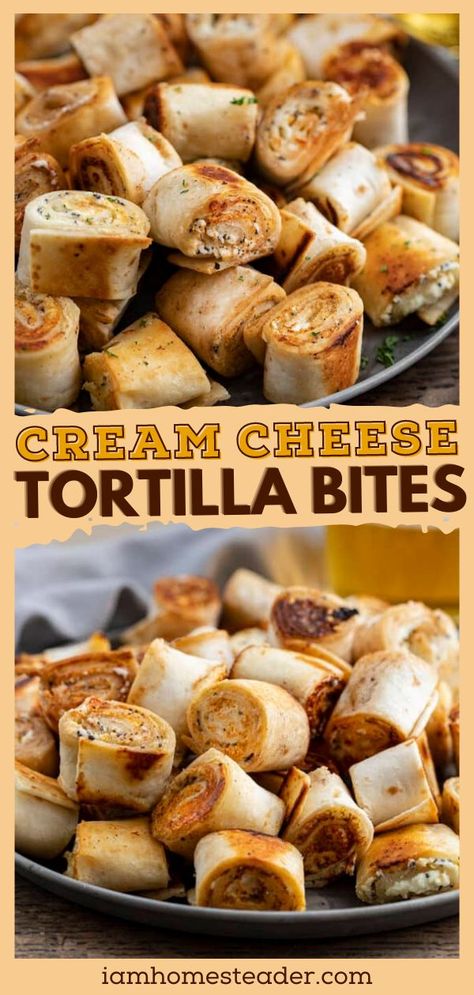 Tortilla Bites, Cream Cheese Tortilla, Football Snacks, Appetizers Easy Finger Food, Best Appetizer Recipes, Finger Foods Easy, Superbowl Party Food, Tailgate Food, Super Bowl Food