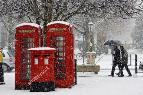 Cheltenham Gloucestershire England ... London Snow, Red Phone Booth, London In December, Timmy Turner, England Aesthetic, Red Telephone, London Vibes, London Aesthetic, London Christmas