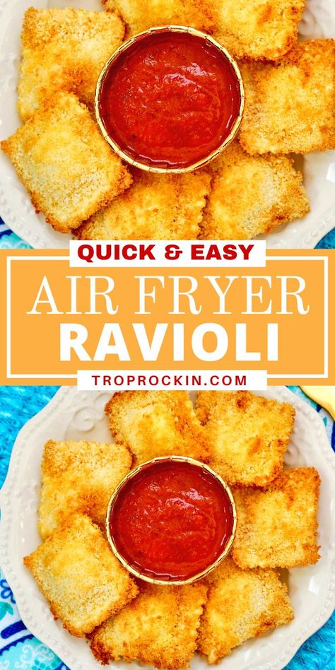 Air Fryer Ravioli, Cheese Ravioli Recipe, The Best Air Fryer, Toasted Ravioli, Best Air Fryer, Ravioli Recipe, Air Fryer Oven Recipes, Air Fry Recipes, Interesting Recipes