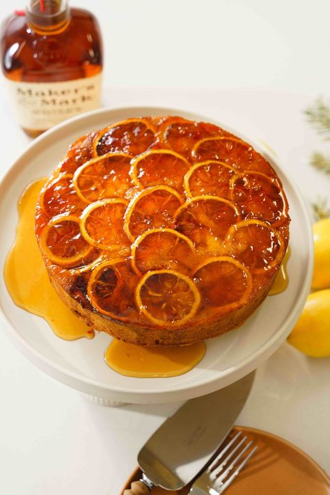 CANDIED LEMON UPSIDE DOWN CAKE W/ HONEY BOURBON SYRUP — Hayden Quinn Honey Lemon Cake, Bourbon Syrup, Lemon Upside Down Cake, Cake Syrup, Orange Almond Cake, Orange And Almond Cake, Signature Maker, Honey Bourbon, Long Lunch