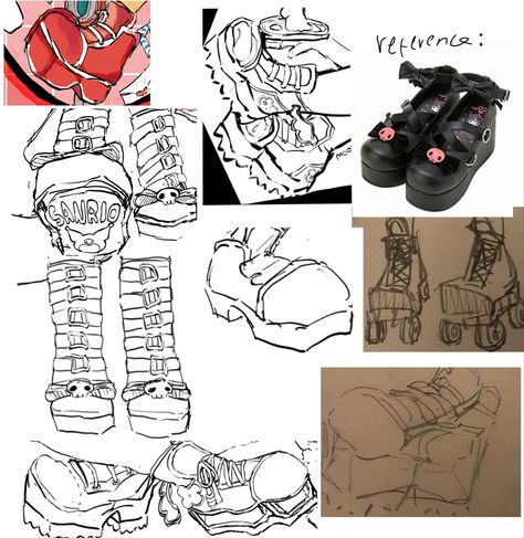 My characters either have no shoes or platform shoes 👁👄👁 Platform Drawing Shoes, How To Draw Chunky Shoes, How To Draw Platform Shoes, Chunky Shoes Drawing, Platform Shoes Drawing, Clothing Drawing, Background References, Draw Tutorial, Drawings Tutorials