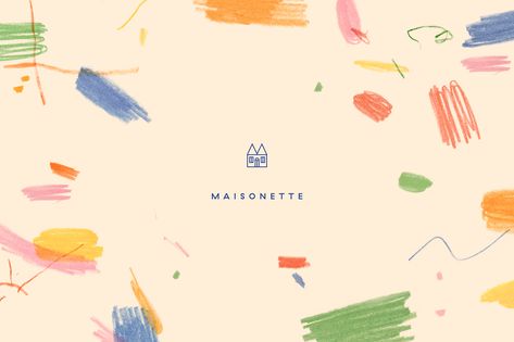 Maisonette on Behance Paint Branding Design, Chip Illustration, Lotta Nieminen, Whimsical Branding, Kids Branding Design, 블로그 디자인, Painting Logo, 카드 디자인, Header Image