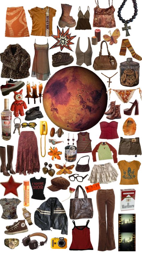 mars Planet Inspired Outfits, Mars Aesthetic, Olivia Outfits, Mars Candy, Planet Aesthetic, Mars Planet, Space Planets, Hippie Outfits, Fashion Aesthetic