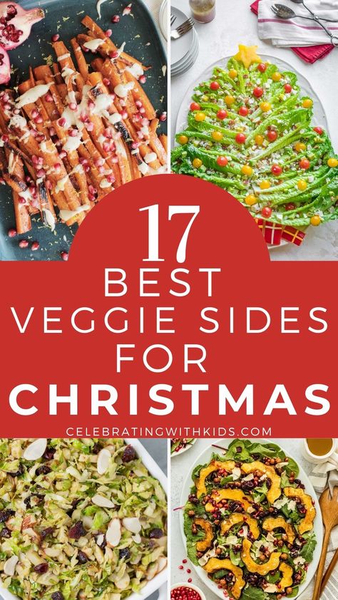 Roasted Vegetables For Christmas, Veggie Side Dish For Christmas, Vegetables Side Dishes For Christmas, Xmas Dinner Sides Dishes, Christmas Veggies For Kids, Roasted Vegetables Christmas Dinner, Roasted Veggies Christmas Dinner, Xmas Dinner Vegetables, Christmas Green Side Dishes