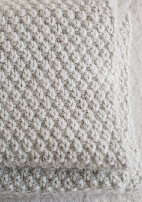 Double Seed Stitch Blanket | Purl Soho Seed Stitch Blanket, Double Seed Stitch, Purl Bee, Stitch Blanket, Purl Soho, Knitted Blanket, Seed Stitch, Knitted Baby Blankets, Blanket Knitting Patterns