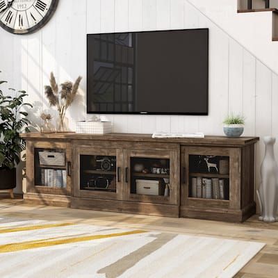 Mesh Doors, Oak Tv Stand, Large Tv Stands, Tv Stand Decor, Rustic Tv Stand, Tv Stand With Storage, Mesh Door, Reclaimed Oak, Tv Stands And Entertainment Centers