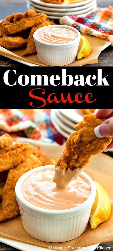 Come Back Sauce, Comeback Sauce Recipe, Comeback Sauce, Lump Crab Cakes, Breaded Chicken Tenders, Hot Chili Sauce, Yum Yum Sauce, Oven Fried Chicken, Breaded Chicken