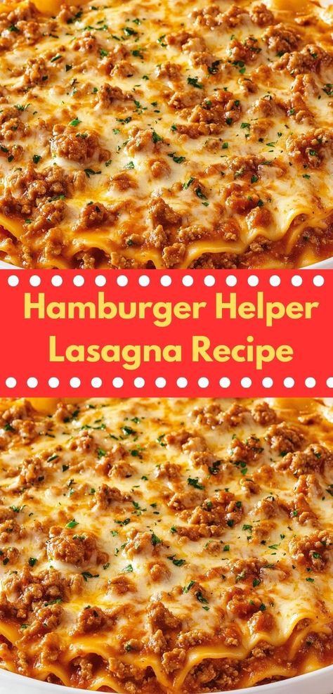 Craving a comforting and quick dinner? This Hamburger Helper Lasagna Recipe offers the classic taste of lasagna with the convenience of a hamburger casserole, perfect for quick weeknight dinners that please the whole family. Lasagna Hamburger Helper Homemade, Hamburger Helper Lasagna, Easy Homemade Hamburger Helper, Lasagna Casserole, Quick Family Meals, Hamburger Casserole, Homemade Hamburger, Homemade Hamburgers, Hamburger Helper