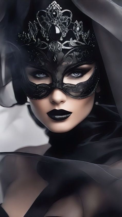 Avatar on Tumblr Goth Disney Princesses, Mask Photography, Halloweenský Makeup, Costume Carnaval, Fantasy Witch, Feminine Art, Masks Masquerade, Beautiful Mask, Beautiful Dark Art