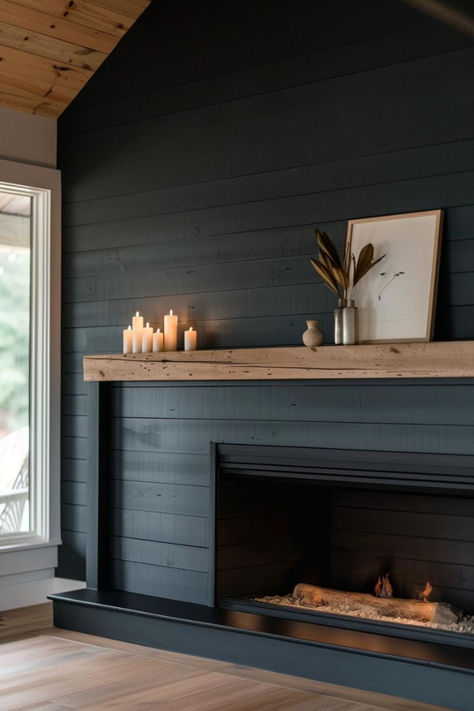 40 Cozy Dark Shiplap Wall Inspirations