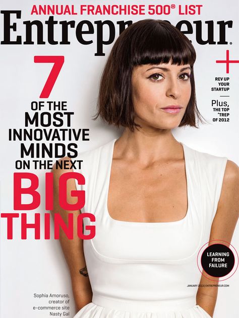 Entrepreneur Magazine | January 2013 -- featuring 7 Women to Watch, including Sophia Amoruso of Nasty Gal, and our winners of the Entrepreneur of 2012 awards. Sophia Amoruso, Entrepreneur Magazine, Popular Stories, Business Case, Ecommerce Site, The Next Big Thing, Network Marketing, Female Entrepreneur, Empowering Quotes