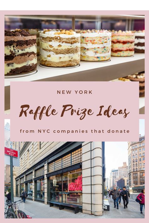 Hosting a fundraising event and need auction or raffle prizes? These NYC-based companies will donate food, tickets, vouchers, and other items for nonprofits. Raffle Items For Fundraiser, Raffle Ticket Ideas Fundraising, Basket Donation Ideas Raffle Prizes, Raffel Ideas Fundraising, Best Fundraisers For Non Profits, Fundraiser Raffle, Ducks Unlimited, Food Donation, Raffle Prizes