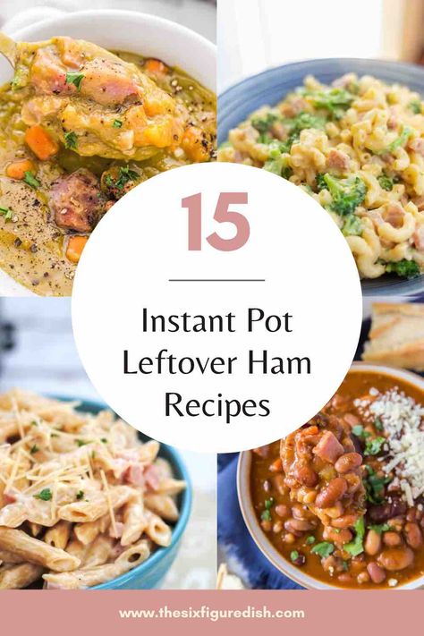 Instant Food Recipes, Instant Pot Cheesecake Recipes, Instant Pot Ham Recipe, Pressure Cooker Ham, Recipes Using Ham, Ham Bone Recipes, Ham Dinner Recipes, Ham And Noodle Casserole, Ham Casserole Recipes