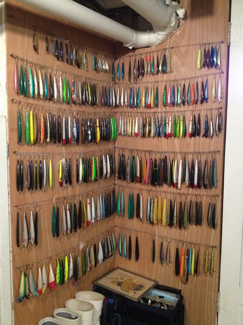 Fishing Tackle Storage... lets see your mancave setups... - Page 5 Fishing Tackle Room, Fishing Tackle Organization, Fishing Pole Storage, Fishing Organization, Fishing Gear Storage, Tackle Storage, Fishing Storage, Fishing Rod Storage, Fishing Tackle Storage